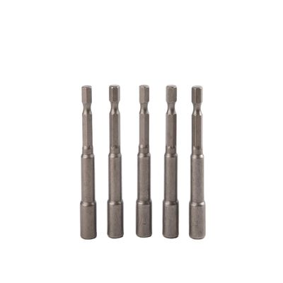 Sterke magnetische moer driver set 1/4 '' 65mm 5pcs met CRV materiaal Bubble Shell verpakking