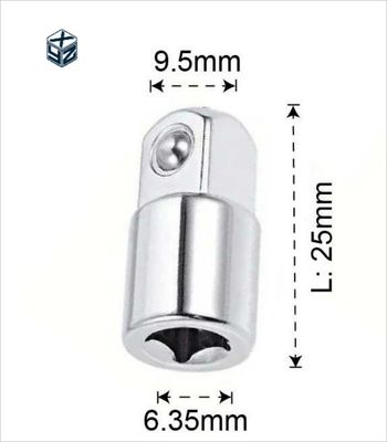 1/2&quot; zilveren adapter en reducer met natuurlijk CRV materiaal