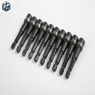 ODM ondersteunde levering 6.35 zeshoek CRV stalen magnetische moer driver in PE plastic doos