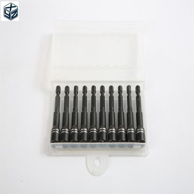 ODM ondersteunde levering 6.35 zeshoek CRV stalen magnetische moer driver in PE plastic doos