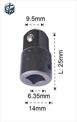 Duurzame 1/2&quot; zwarte aansluiting adapter en reducer set met CRV materiaal