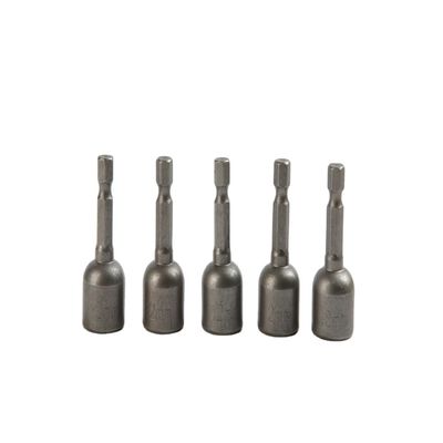 12mm*48mm*5PC CRV Magnetische Nbut Driver Set met natuurlijke afwerking en 1/4 inch Drive Size