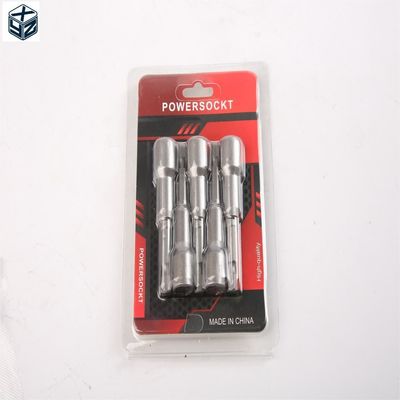 CRV-materiaal 9mm*65mm*5PC Magnetische moer driver set voor 1/4in drive