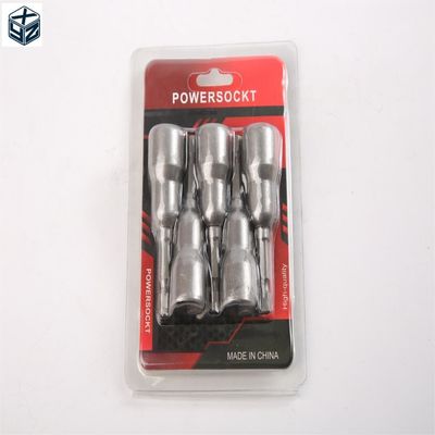 Grote warmtebehandeling CRV Materiaal 6.35 Hexagon 12mm*65mm*5PC Nut Driver Set