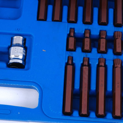 S2 Precision Machining van legeringsstaal 54 stuks Plastic Box Bits Set voor 3/8in Drive Size