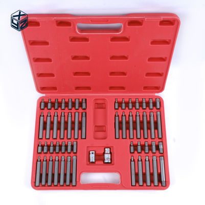 Gepersonaliseerd logo legering staal CRV materiaal 54pcs Plastic Box Bits Set voor hoge nauwkeurigheid