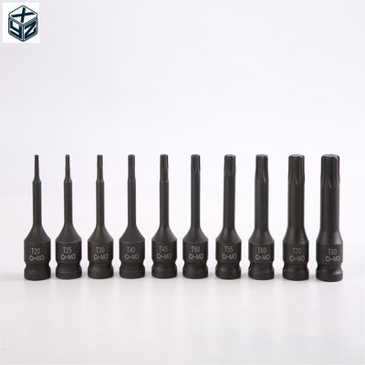 Zwarte fosfaat afwerking 20pcs 78 serie T20 tot T80 CR-MO materiaal Duurzame impact stopcontact