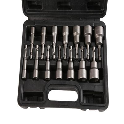ODM 14 stuks 2,5 &quot; Magnetische metrische snel wisselende hex schakel moer driver set impact socket set