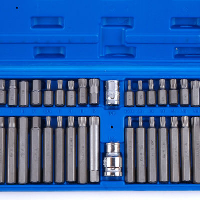 40 stuks Plastic Box Precision Machining Bits Set CRV materiaal voor industriële handgereedschappen