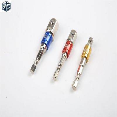 CRV Chroom Vanadium Staal Zilver 1/4' 54mm Universal Socket Adapter Set voor Duurzaam
