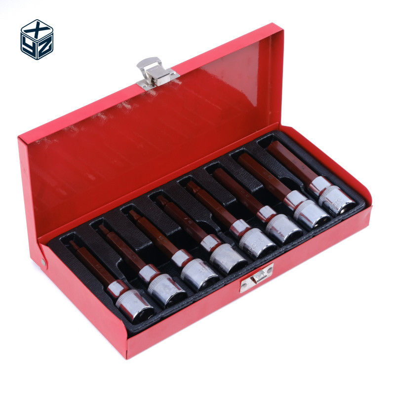 Hoge nauwkeurigheid 8 stuks S2 staal box bits set voor precisie bewerking hand elektrische gereedschappen