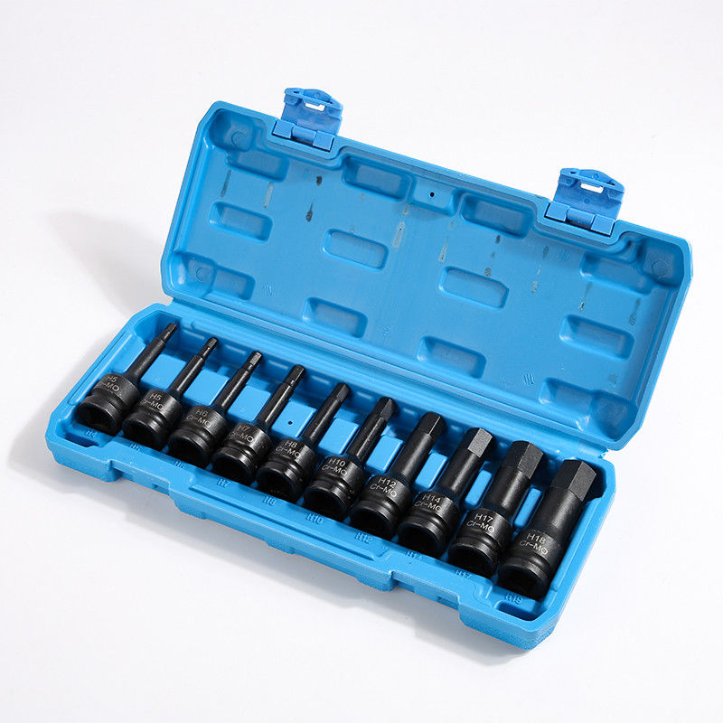 H5 Hex Impact Socket Set voor duurzame auto reparatie 1 1/2in, 3/4in, 1/2in, 3/8in