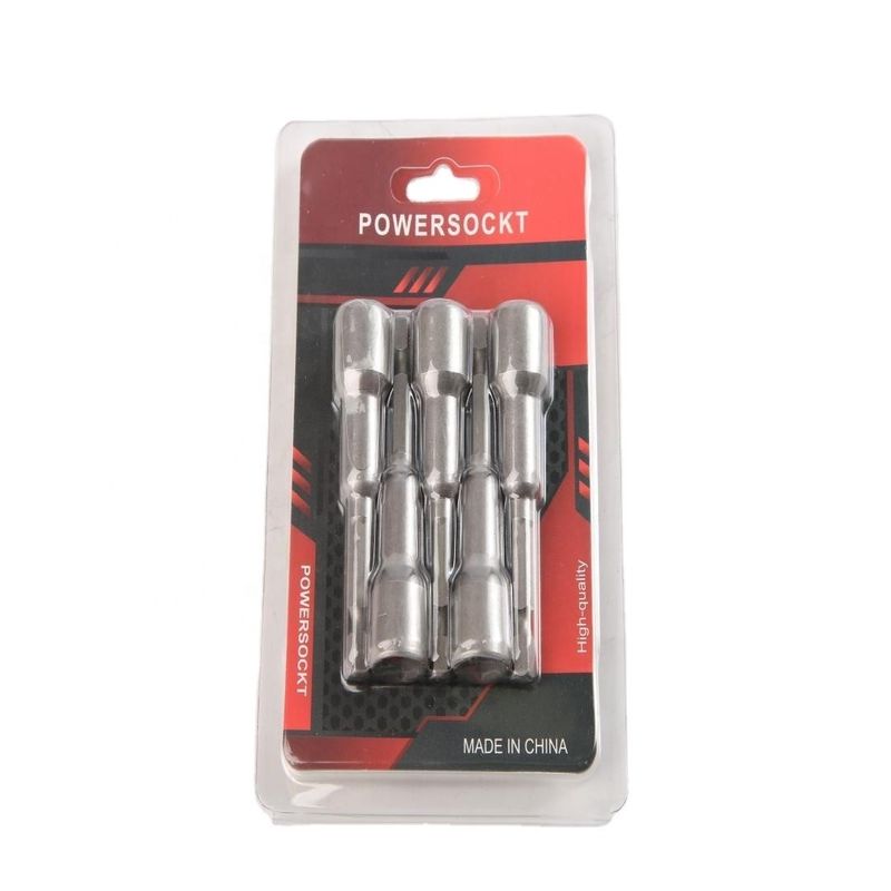 Niet gerangschikt CRV-klasse Materiaal 6.35 Hexagon 10mm*65mm*5PC Sterk Magnetisch Noot Driver Set
