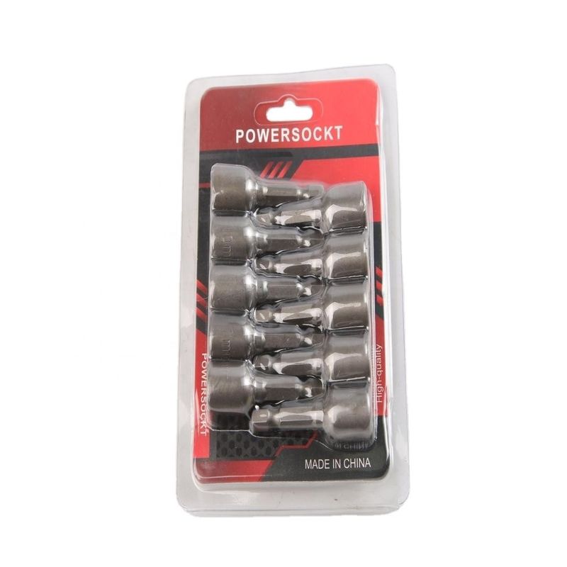 Natuurlijke afwerking CRV Materiaal 6.35 Hexagon 10mm*48mm*10PC Sterk Magnetisch Noot Driver Set