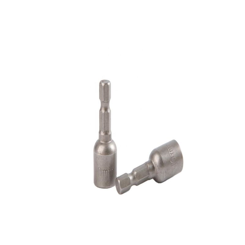 CRV Materiaal 6.35 Hexagon 10mm*42mm*10PC Magnetische moer driver Set voor sterk magnetisch