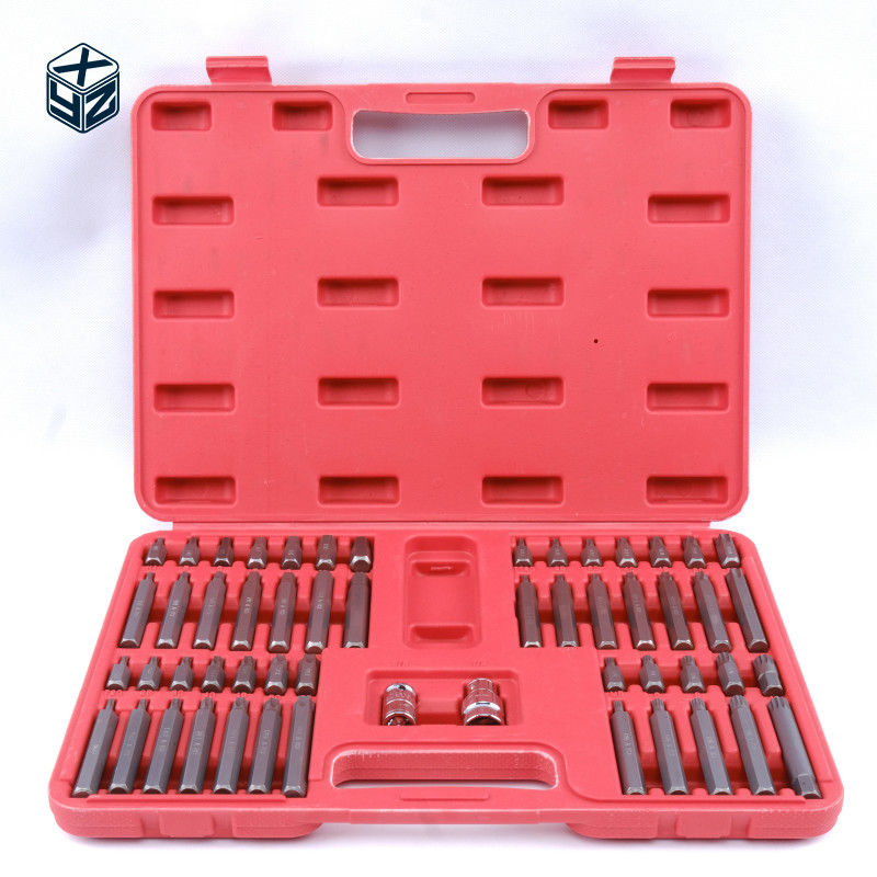 Gepersonaliseerd logo legering staal CRV materiaal 54pcs Plastic Box Bits Set voor hoge nauwkeurigheid