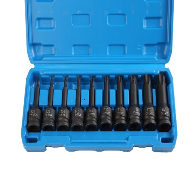 Zwarte fosfaat afwerking 20pcs 78 serie T20 tot T80 CR-MO materiaal Duurzame impact stopcontact