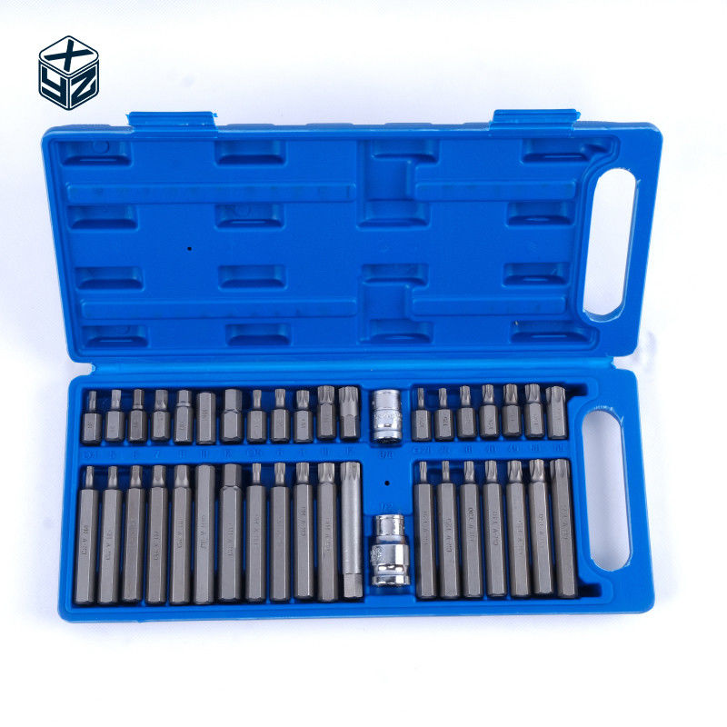 40 stuks Plastic Box Precision Machining Bits Set CRV materiaal voor industriële handgereedschappen