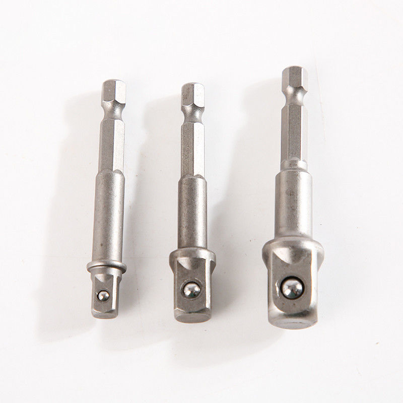 CRV materiaal Impact Grade Socket Adapter in 2,5 inch voor 1/4 'Zwart Originele Zilver