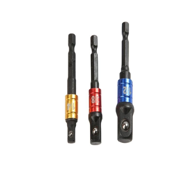 CRV 1/4' 54mm Universal Socket Adapter Set met Blister Package
